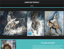 Tablet Screenshot of marylise-froehly.com